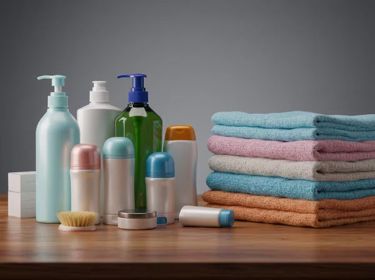 Multiple essential supplies for a family in crisis