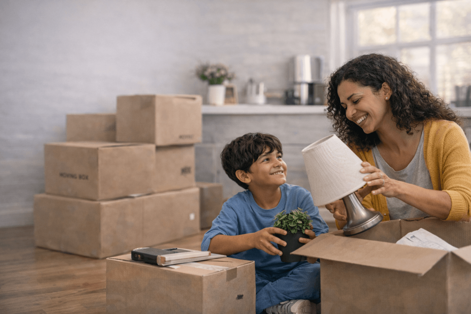 Family receiving housing assistance