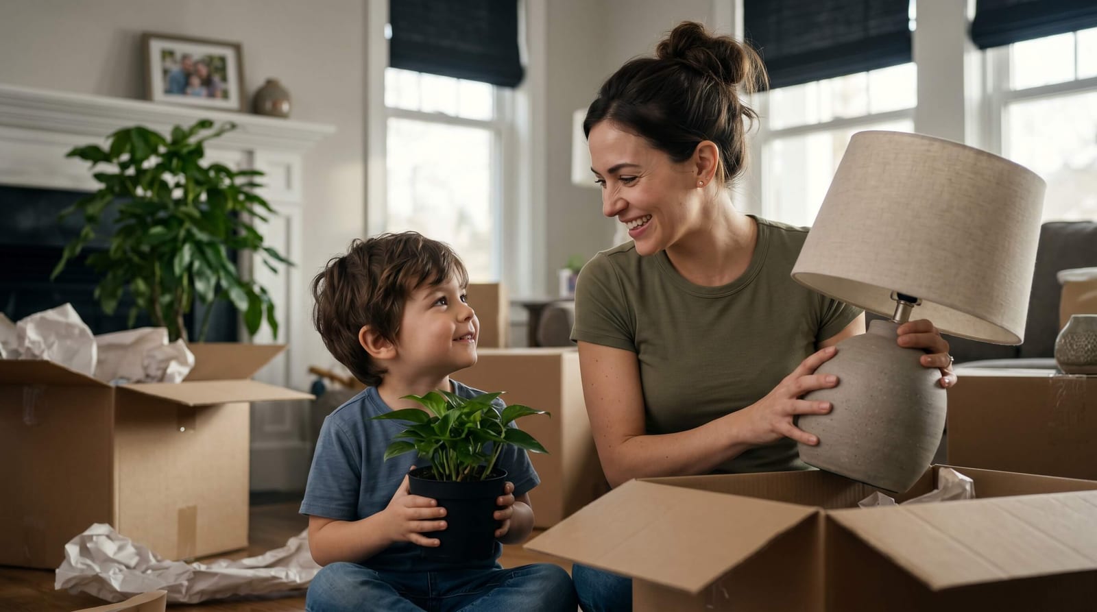 Family receiving housing assistance